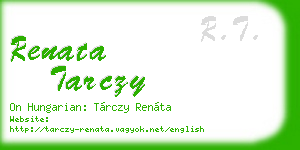 renata tarczy business card